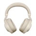Jabra Evolve2 85, MS Auriculares estéreo con cable e inalámbricos Auriculares de sobremesa/centro de llamadas USB Type-C Bluetooth Beige