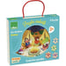 Juego de 4 puzzles progresivos para niños con temas navideños