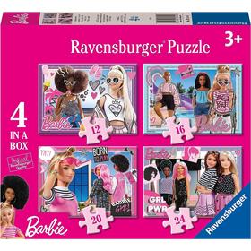Barbie Puzzle 4 In A Box Neuf