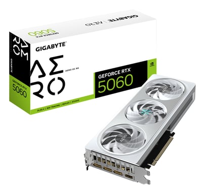 Tarjeta Gráfica Gigabyte GeForce RTX 5060 Aero OC- 8GB GDDR7