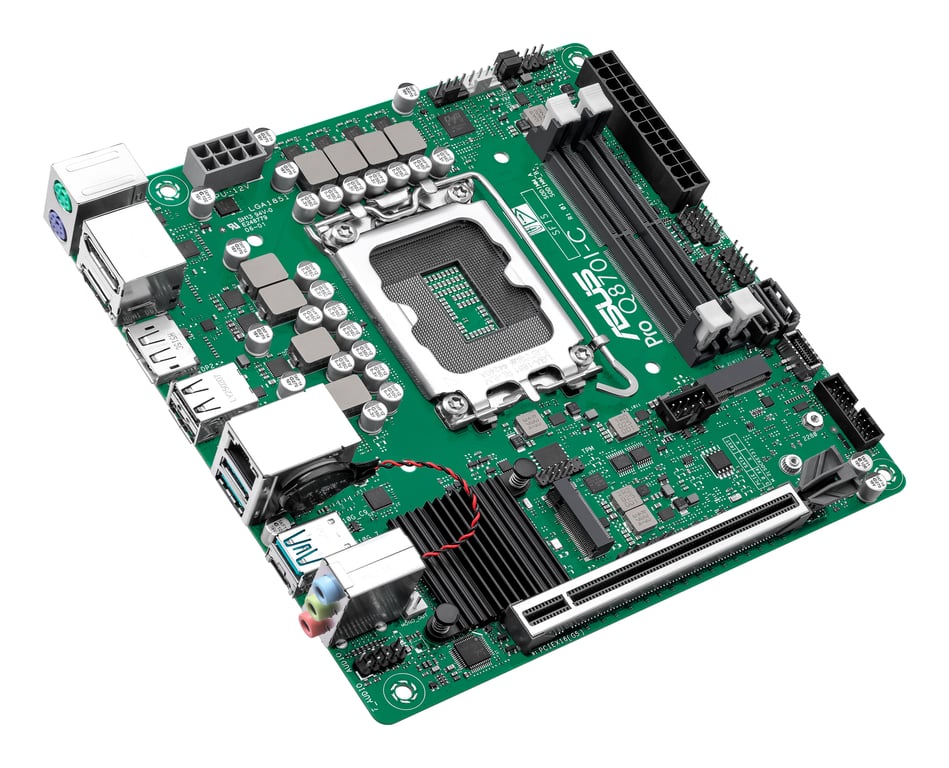 ASUS PRO Q870I C CSM Carte mère mini ITX Socket LGA1851 Q870 Chipset USB C 3.2 Gen2 USB 3.2 Gen 1 USB 3.2 Gen 2 Gigabit LAN carte graphique embarquée unité centrale requise ... - vue 5
