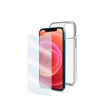 Celly COVGLASSAB1003 funda para teléfono móvil 13,7 cm (5.4'') Transparente