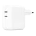 Adaptador de corriente Apple con dos puertos USB-C - 35 vatios - Blanco