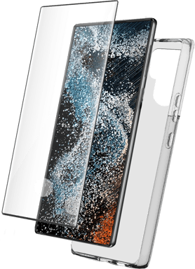 Pack Samsung G S23 Ultra 5G Coque Transparente + Verre trempé Bigben