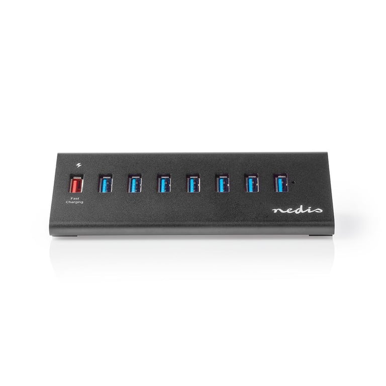 Nedis UHUBUP3810BK hub & concentrateur USB 3.2 Gen 1 3.1 Gen 1 Micro B 5000 Mbit/ Neuf - vue 2