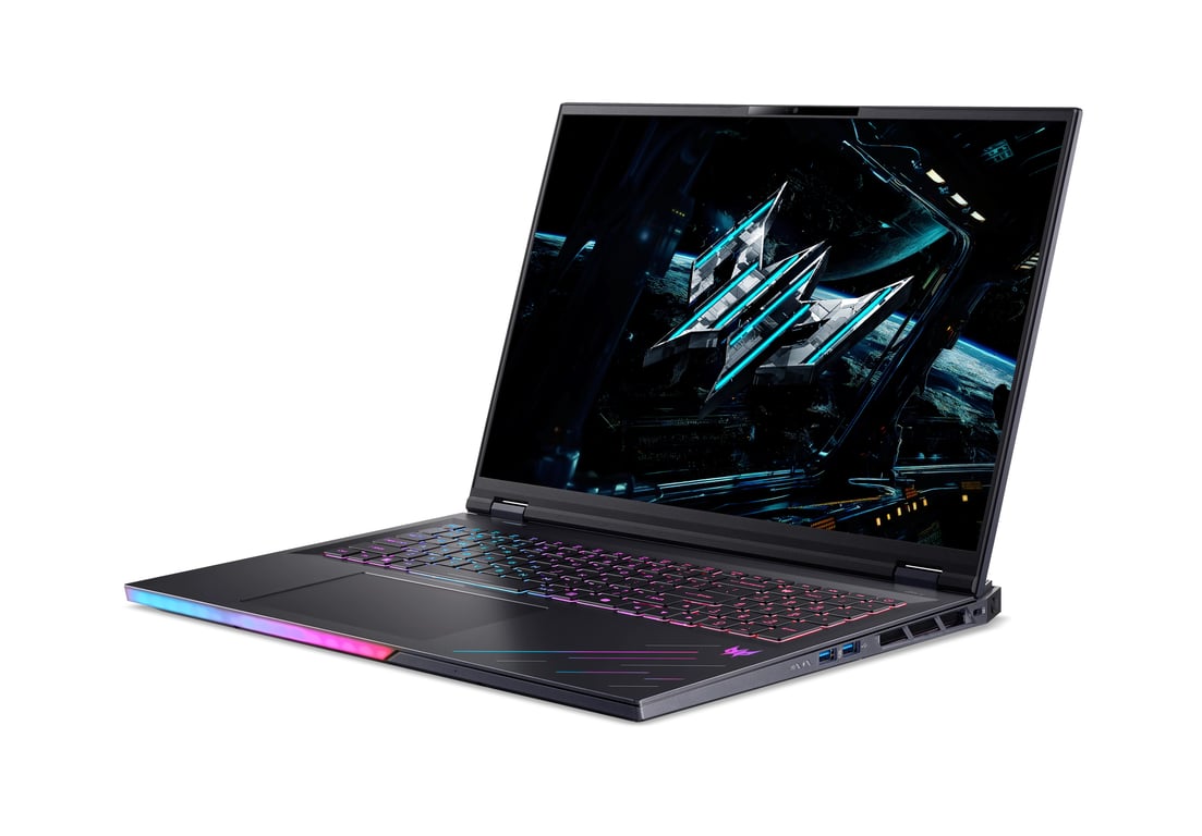 Acer Predator PH18 73 92BH Intel Core Ultra 9 275HX Ordinateur portable 45 7 cm 18 WQXGA DDR5 SDRAM SSD NVIDIA GeForce RTX 5080 Wi Fi 7 802.11be Windows 11 Home Italien Neuf - vue 3