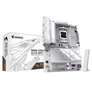 Gigabyte B850 AORUS ELITE WIFI7 ICE Marron - vue 8