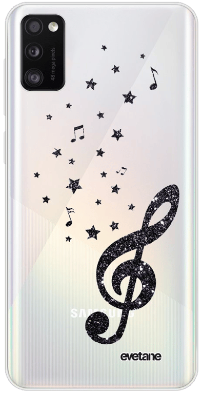 Evetane Coque Samsung Galaxy A41 360 intégrale transparente Motif Note de Musique Tendance