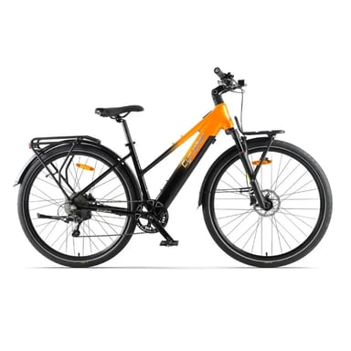 Bicicleta Eléctrico Asuka | Motor 250W | Batería 36V 14Ah | Neumáticos de 700C*45C Pulgadas | Velocidad Máx 25 km/h | Autonomía 100 km | Color Naranja