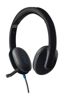 Logitech H540 USB Computer Headset Avec un son haute définition et des commandes sur l'oreillette
