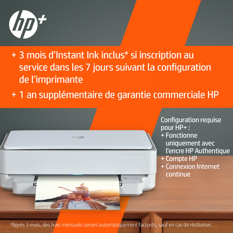 Imprimante Multifonctions Jet D'encre Instant Ink Envy Hp - vue 3