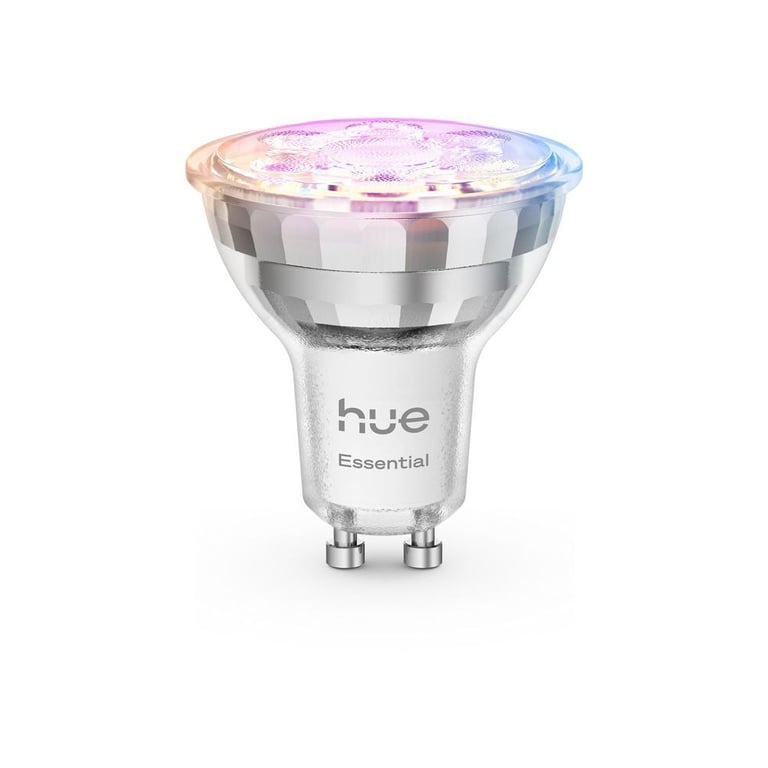Ampoule GU10 Philips Hue Essential 345 lm 4,7 W White and Color Ambiance Bluetooth Blanc - Neuf