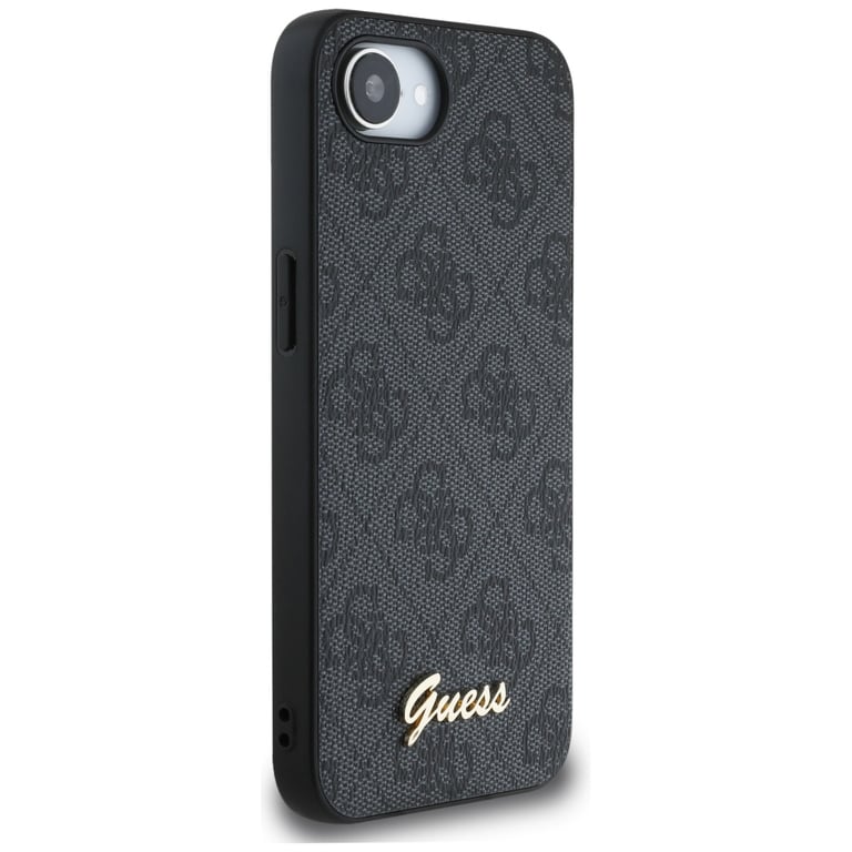 Coque pour iPhone 16e Guess Hardcase 4G Script Logo GUHMPSE4HG4SHP - vue 4