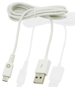 Spring Cable Droit Charge & Sync 1A Usb/Micro-Usb 1M Blanc