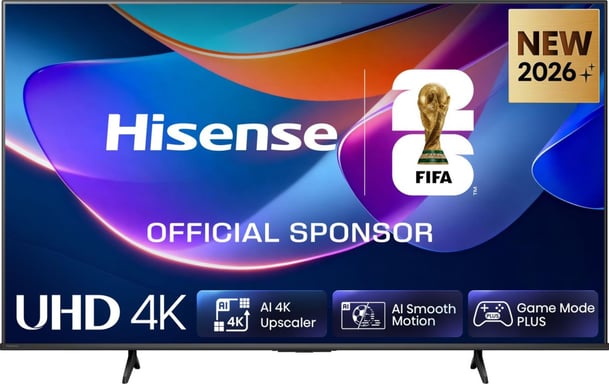 Téléviseur LED Smart Hisense 50A6S 50'' 4K UHD VIDAA Noir, Dolby Vision, WiFi, AI Upscaling, MEMC, HDMI 2.1 et jeu faible latence
