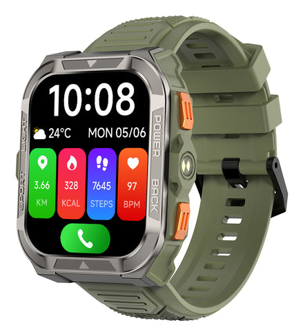 Blackview W80 Pro Montre connectée GPS avec écran de 1 91 pouce batterie de 900 mAh et lampe torche LED intégrée pour les sports de plein air - vue 2