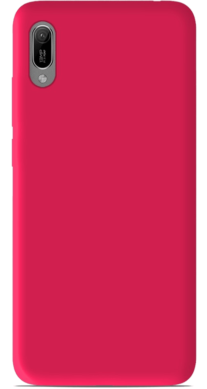 Coque silicone unie compatible Mat Rose Huawei Y6 2019
