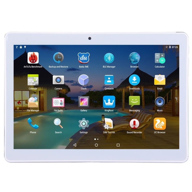 Tablette 10 pouces 4G Android Liseuse Numérique Octa Core 2Go+32Go GPS Dual  SIM Or Rose