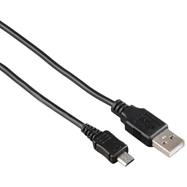 Câble de charge/données, micro-USB, 0,6 m, noir