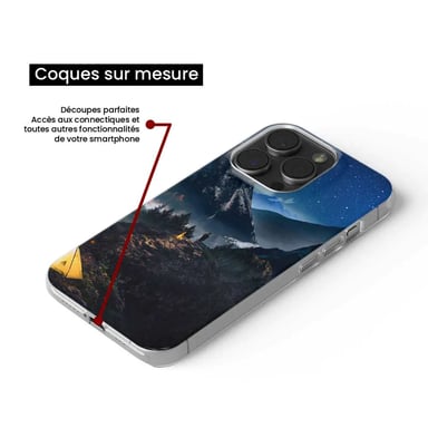 Coque en silicone - Compatible pour Apple iPhone 17 Pro Max - design seul en montagne