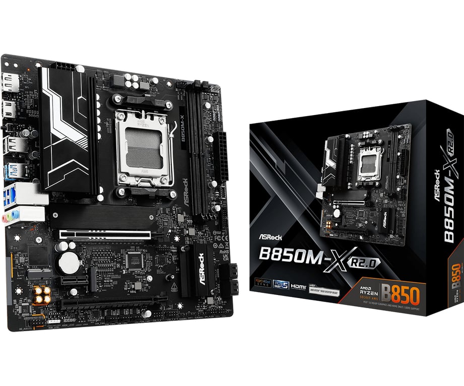 Asrock B850M X R2.0 AMD B850 Emplacement AM5 micro ATX Neuf