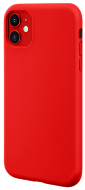 Carcasa de gel de silicona suave a prueba de golpes para Apple iPhone 11, rojo fuego