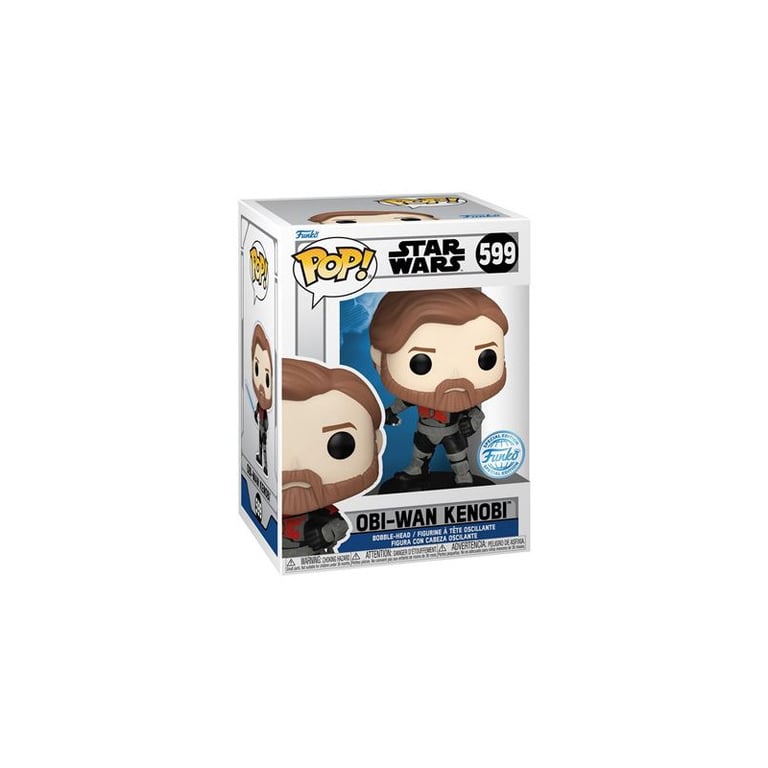 Figurine Funko Pop Star Wars Clone Wars Mando Obi Wan Neuf