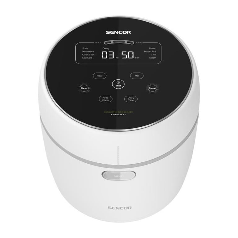 Cuiseur À Riz SENCOR SRM 0670WH – 350 W, 0.6 L, 8 Fonctions De Cuisson - vue 3