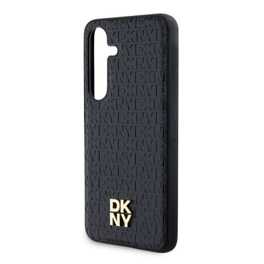 DKNY Funda trasera para Samsung Galaxy S24+ Compatible con MagSafe Negro