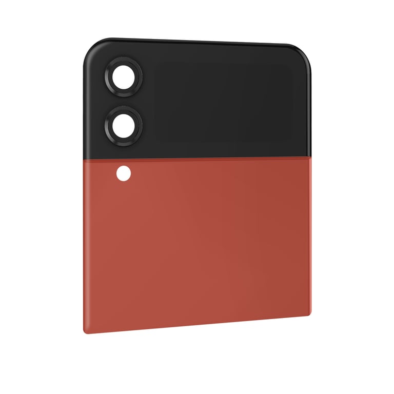 Vitre Arrière Supérieure pour Samsung Galaxy Z Flip 4 avec Écran Externe Rouge - Neuf