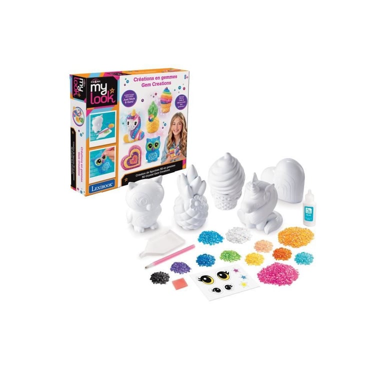 LEXIBOOK Création de figurines 3D en pierres précieuses