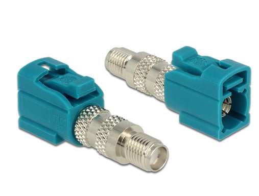DeLOCK 88926 adattatore per inversione del genere dei cavi FAKRA Z SMA Blu (Delock RF adapter)
