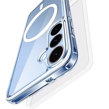 EVETANE Cover Samsung Galaxy S25 Magnetica Compatibile Magsafe + 2 Vetrini Protezione Schermo