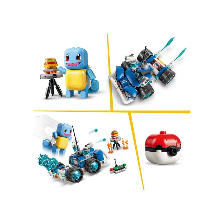 LEGO Pokémon 72156 Set de construction compatible SMART Play™ Carapuce Aventure avec le buggy du Dresseur Dès - vue 7