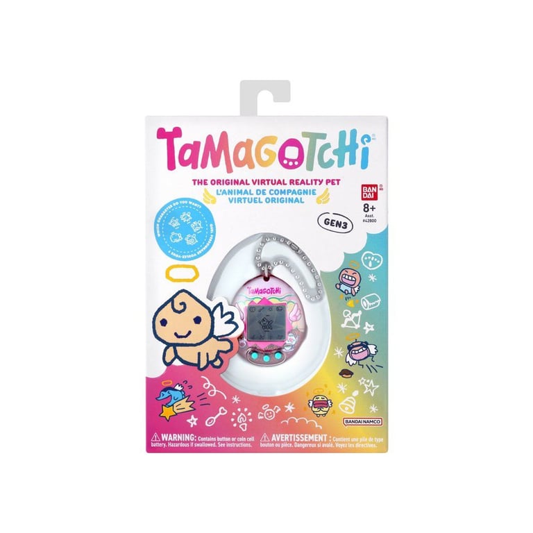 Animal Virtuel Bandai 46170GTNP – Tamagotchi Original Angel Teacup Écran Couleur