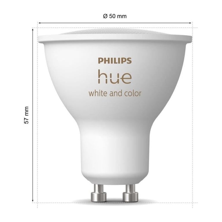 Ampoule Hue connectée & color GU10 x 2 - vue 6