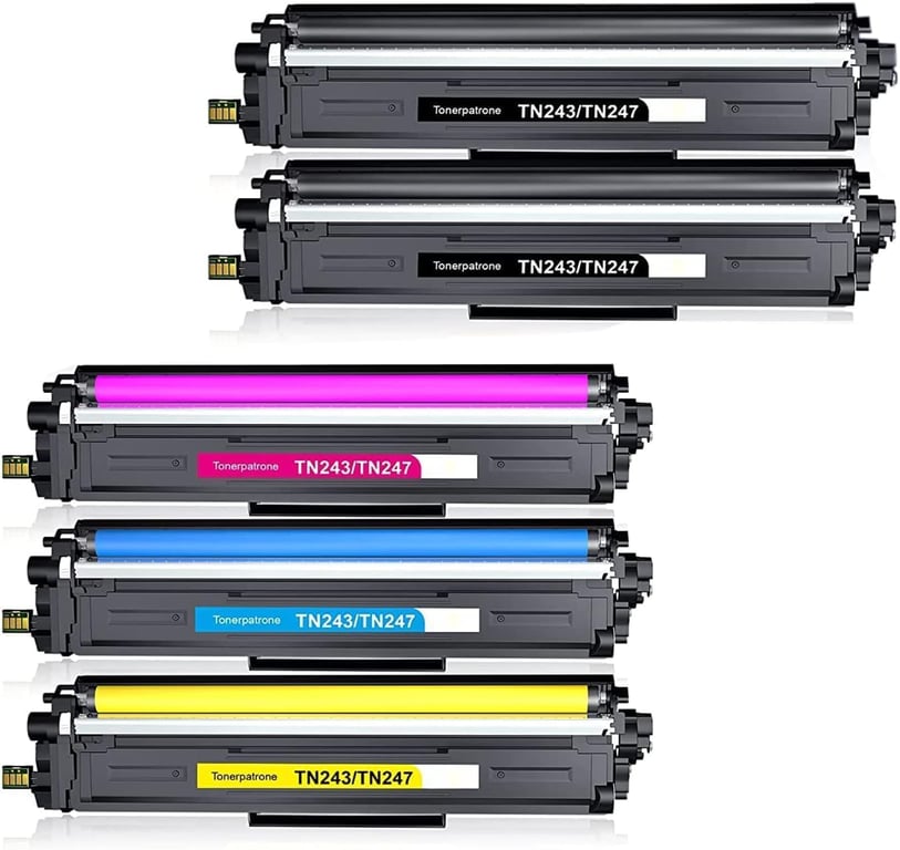 TN 243CMYK TN247 Cartouche de Toner Compatible TN 243 Multipack TN 247 Multipack Toner pour DCP L3550CDW MFC L3750CDW MFC L3770CDW DCP L3510CDW HL L3210CW MFC L3770CDW Neuf