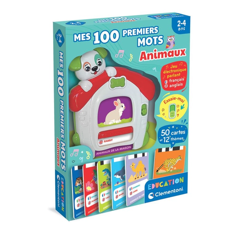 Jeu électronique Clementoni Mes 100 premiers mots bilingues Animaux - vue 7