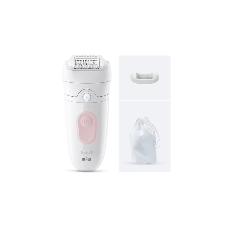Épilateur électrique Braun Silk-épil 5 SE 5-011 sans fil Wet & Dry Blanc - Neuf