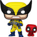 Funko 82382 Pop Marvel Marvel Deadpool 3 Wolverine con Babypool