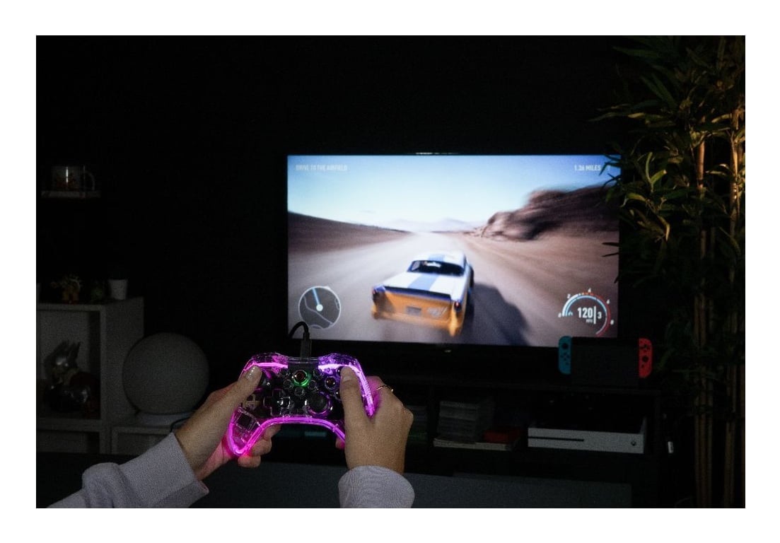 Konix Manette sans fil Crystal Nintendo Switch Switch OLED PC et PS4 - vue 3