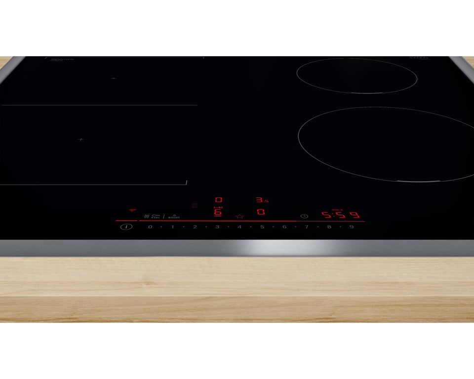 Bosch Serie 6 PVS645HB1E Table de cuisson à induction 4 feux Noir Encastrable 60 cm - Neuf