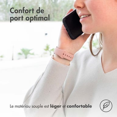 imoshion Bracelet sport en silicone - Connexion universelle 22 mm - Rose