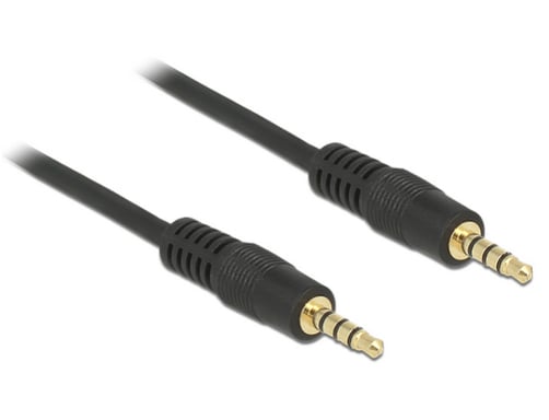 DeLOCK 83435 câble audio 1 m 3,5mm Noir