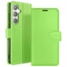 Zanaé Funda tipo cartera para Galaxy S24 con función de soporte y lengüeta magnética Verde