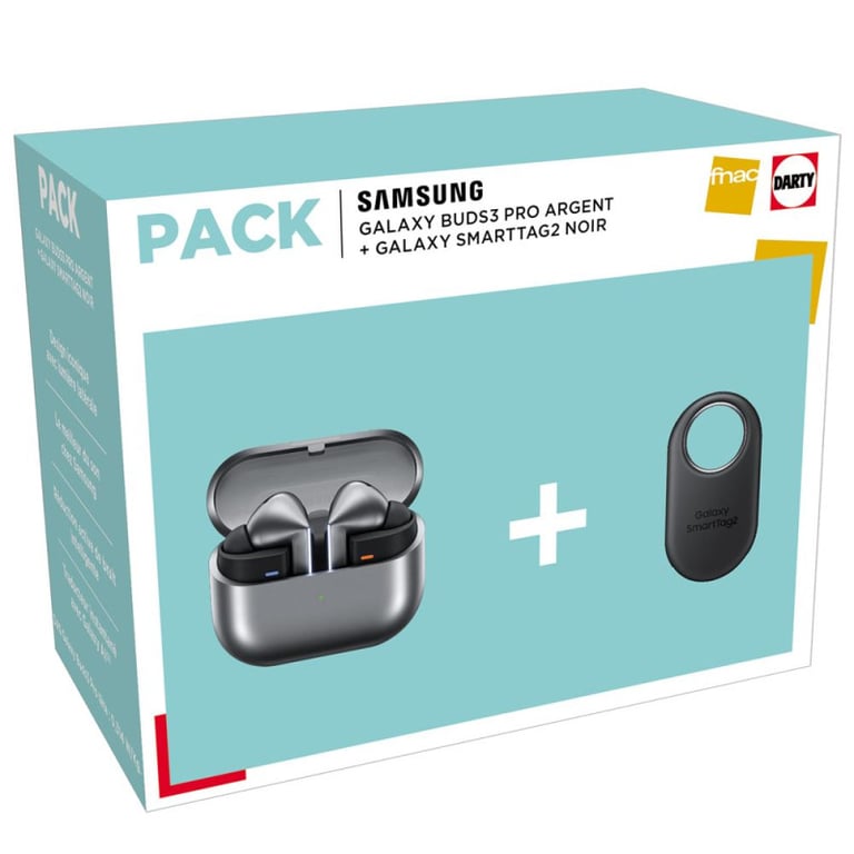 Pack Ecouteurs sans fil Samsung Galaxy Buds3 Pro Bluetooth avec réduction active du bruit + SmartTag2 - vue 3