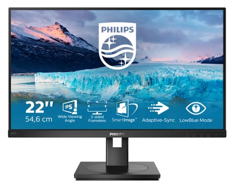 Philips S Line 222S1AE/00 écran plat de PC 54,6 cm (21.5'') 1920 x 1080 pixels Full HD LCD Noir