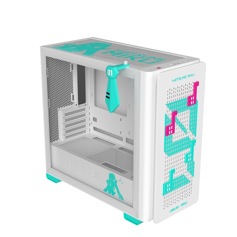 Tour ASUS A23 Hatsune Miku Edition micro ATX Mini ITX Fenetre Laterale - vue 2
