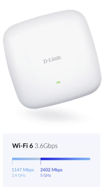 D-Link Nuclias Connect ? Point d'accès PoE bibande AX3600 Wi?Fi 6