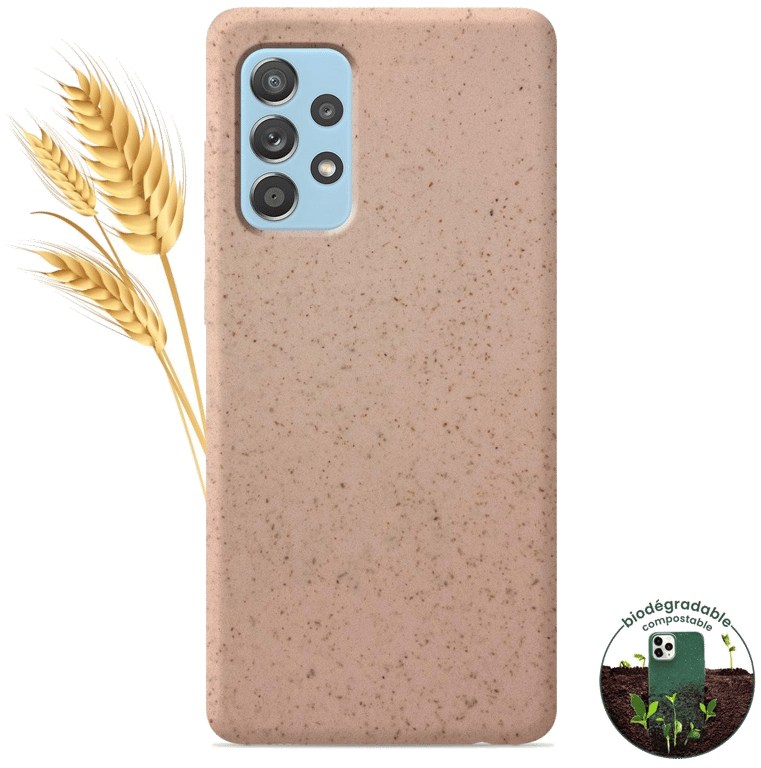 Coque silicone unie compatible Biodégradable Rose Samsung Galaxy A52